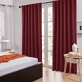 thumbnail image 4 of Cortinas Deconovo, rojo burdeos, 132 x 213 cm, con aislamiento térmico, 4 of 9