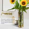 thumbnail image 5 of Plastic Vase 11.8"×3.9" Translucent Cylinder Vase Durable Flower Vase Storage Bottle for Modern Home Wedding Decor Vertical Stripes, 5 of 6