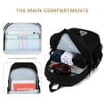 thumbnail image 6 of Smicure Travel Backpack for Men and Women, Water Resistant College Bookbag, Lightweight School Carry On Back Pack, black, 6 of 8