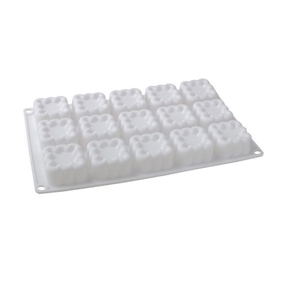 OIUR Silicone Cake Mold Square Heart Shapes Mousse Chocolate Desserts Mold Cake Pan Muffin Mold Flexible Baking Tools
