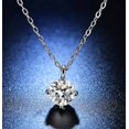 thumbnail image 2 of Uinagy Round Diamond Necklace Gifts for Women, 2 of 9