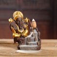 thumbnail image 2 of Quemador de Incienso de Arena púrpura, Quemador de Incienso de reflujo de Humo de cerámica Artesanal de Monje, decoración, Quemador de Incienso de Arena púrpura(Oro), 2 of 2