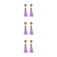 thumbnail image 3 of Pendientes largos de borla Qarigey Retro barroco de aleación para mujeres y niñas, 3 of 6