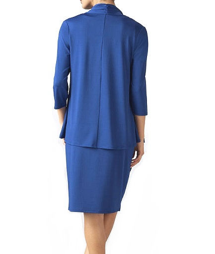 K. Jordan Women's Sheath Dress With Jacket In Cobalt Blue - 6 - Walmart.com