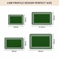 thumbnail image 5 of Green Greek Key Door Mat Indoor Outdoor, Geometric Greece Ancient Farmhouse Geo Non Slip Welcome Mat with Rubber Backing, Absorbent Fabric Front Door Mats Entryway Rug for Home Patio Entrance 18"x30", 5 of 9