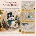 thumbnail image 2 of Christmas Pearl Diamond Art Ornaments, Snowman Pearl Art (Style 8, 12in) | 3D Mixed-Size Pearls and Complete DIY Craft, Round Acrylic Sign with Lace Edges for Windows, Trees, Walls and Holiday Gifts, 2 of 7