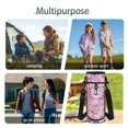 thumbnail image 6 of KUIFORTI Cherry Blossoms Axolotl Bookbag with Lunch Bag, 4Pcs Kids Backpack Set for Elementary Middle School Girls Boys, Cute School Bag with Pencil Pouch Back to School Supplies, 6 of 7