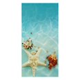 thumbnail image 3 of Bath Towel Microfiber Soft Absorbent Quick Dry Towel Mask Pattern 59x30In Portable Blanket For Beach Camping And Daily Use, 3 of 5