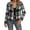#02 Gray 【Pick Every Color You Love】, variant on Women's Winter Casual Lapel Long Sleeve Plaid Button Coat Jacket Outerwear Solid Color Warm Thick Coats for Daily Wear Travel Streetwear Fashion Essential Gift for Women | HAODEJW,Blue M