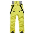 thumbnail image 5 of Erwazi Ski Pants for Women Plus Size Winter Trendy Waterproof Wind Breaker Trousers Sports Cargo Pants with Pockets, Yellow, 2XL, 5 of 5