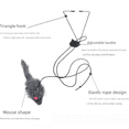 thumbnail image 5 of Juguete para gatos con puerta colgante retráctil, cuerda para rascar, ratón, palo para gatos, suministros para gatos, 5 of 5