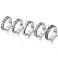 thumbnail image 6 of Spinner Rings Long Lasting Unisex Anti-rust Alloy Moon Star Fidget Ring Stress Relieving Anxiety Ring for Party, 6 of 7