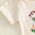 thumbnail image 5 of Staki Baby Boys Clothes Baby Boys 2PCS Pants Sets Short Sleeve Romper Print Pants Sets Summer Clothes 3 6 Months(Beige, 3-6 Months), 5 of 6