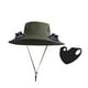 thumbnail image 3 of Sombrero de pesca con ventilador solar ancho para exteriores | Carga USB y solar | Ventilador ajustable de 3 velocidades | Gorra de malla transpirable con protección solar para hombre | Senderismo,, 3 of 6