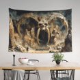 thumbnail image 4 of Gaeub Ancient Skull Cave Landscape Print Tapestry Wall Hanging(60x40 inches),Tapestry Home Decor,Wall Art for Living Room Bedroom Home Decor, 4 of 8