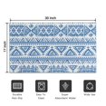 thumbnail image 5 of Boho Blue Geometric Ethnic Pattern Door Rugs,Washable Non Slip Door Mats Indoor,Decorative Door Mats,Entry Mat Indoor for Entrance,Bedroom,Kitchen,Bathroom,17"x30", 5 of 6