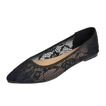 

TAIAOJING Women s Heeled Shoes Ladies Flat Causal Shoes Singles Pointed Lazy Shoes Work Shoes Zapato
