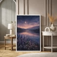 thumbnail image 2 of Framed Canvas Print Lake Landscape Wall Art Nature Decorative for Living Room Bedroom - 16"x24" WHITE, 2 of 8