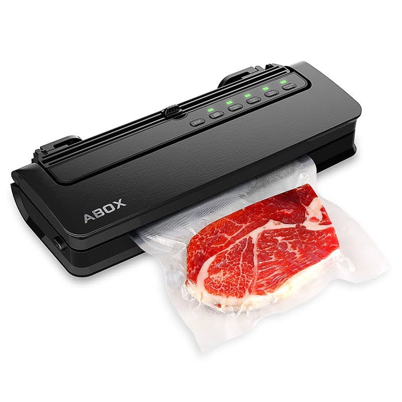 Food Vacuum Sealer, 5 in 1 Food Vacuum Sealer Machine, Builtin Cutter, Starter Kit Roll and