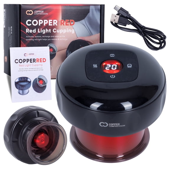 CopperRed™ Cupping Massager  - Red Light   Heat   Suction
