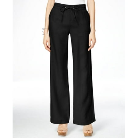 INC International Concepts Women's Linen Wide-Leg Pants Size 0