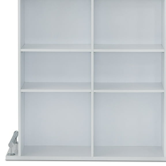 47" X 16" X 41" White High Gloss Mdf Bar Table