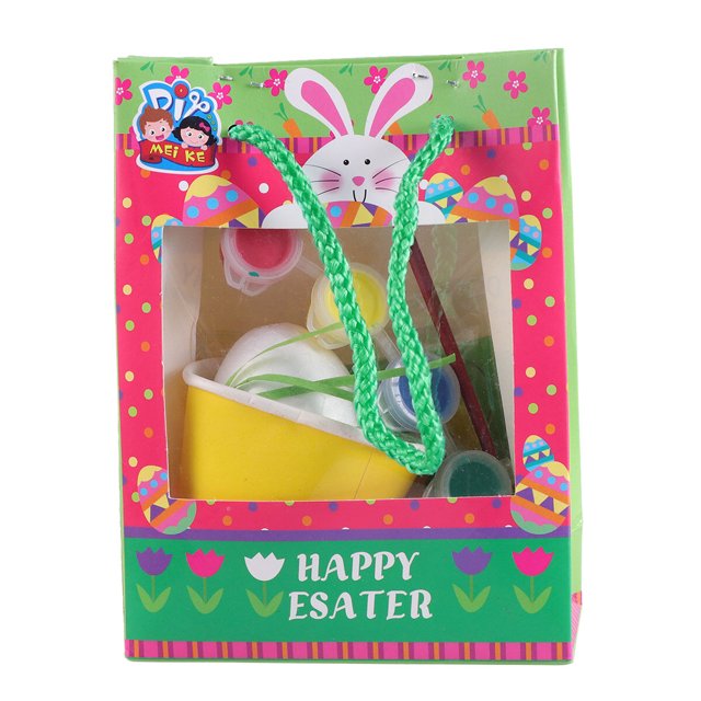 CIMAXIC Kit de Fabrication d'Œufs de Pâques Jouet Animal DIY Matériel Fait Main Cadeau de Festival pour Enfants (Lapin), 4.72"X2.17"X6.3"