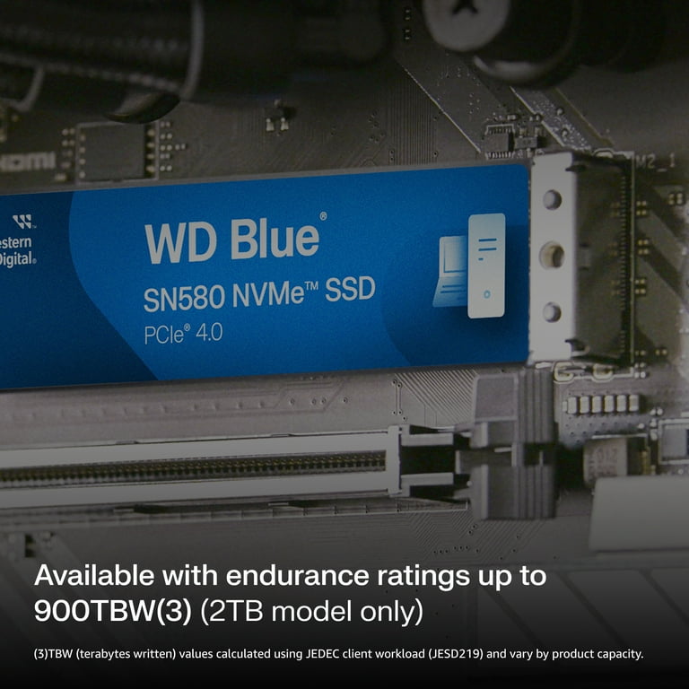 Western Digital WD Blue 1TB SN580 NVMe Internal SSD, PCIe Gen 4.0