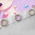 thumbnail image 4 of Erosebridal Cartoon Animal Axolotl Curtains for Living Room,Rainbow Stars Print Blackout Curtains Set of 2(42x63),Glitter Print Curtains and Drapes(42x63),Super Cozy Room Decorative, 4 of 6