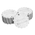 thumbnail image 1 of Inkdotpot 100 Pack Happy Birthday Favor Paper Tags Craft Real Silver Foil Hang Tags, 1 of 6