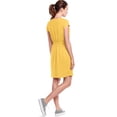 thumbnail image 2 of Ellos Plus Size 100% Cotton Cinched-Waist Drawstring Midi Dress, 2 of 4