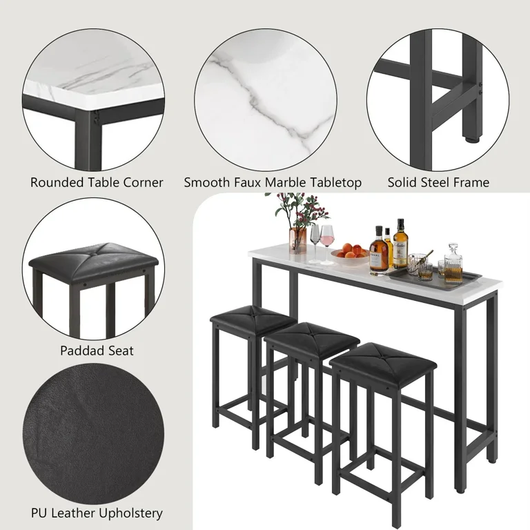 Walmart's High Style Counter Height Dining Table Set for