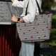thumbnail image 5 of Fotbe Ladybugs on Black and White Striped Bolsa de Viaje para Playa - Resistente al Agua, Bolsa Tote de Gran Capacidad y Ligera con 7 Bolsillos para Mujeres y Hombres, 5 of 5