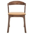 thumbnail image 5 of SAFAVIEH Couture Brylie Modern Leather Solid Dining Bistro Chair, Walnut/Brown (Set of 2), 5 of 14