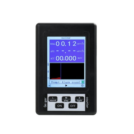 

Handheld Portable Digital Display Nuclear Radiation Detector Practical Geiger Counter Semi-Functional Type Dosimeter Marble Tester