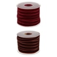 thumbnail image 1 of jifeng Serenable 40 Yard 10mm Wide Velvet Ribbon Roll for Crafts red Brown, 1 of 9