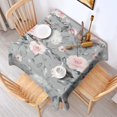 thumbnail image 2 of Pioneer Flower Floral Print Pattern Square Tablecloth,Waterproof Square Table Cover,Wipeable Spillproof Washable Table Cover for Home Kitchen Party Decor 42"X42"(107x107cm), 2 of 6