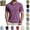 Purple, variant on Mfakffe Mens Polo Shirts Casual Short Sleeve Golf Tshirt Summer Big and Tall Lapel Collar Top Comfortable Cotton Tees (Light Green, XL)