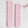 thumbnail image 3 of Jalioing Knee High Socks for Girls School Uniform Cotton Stockings Girls Kids Breathable Soft Long Socks, 3 of 9