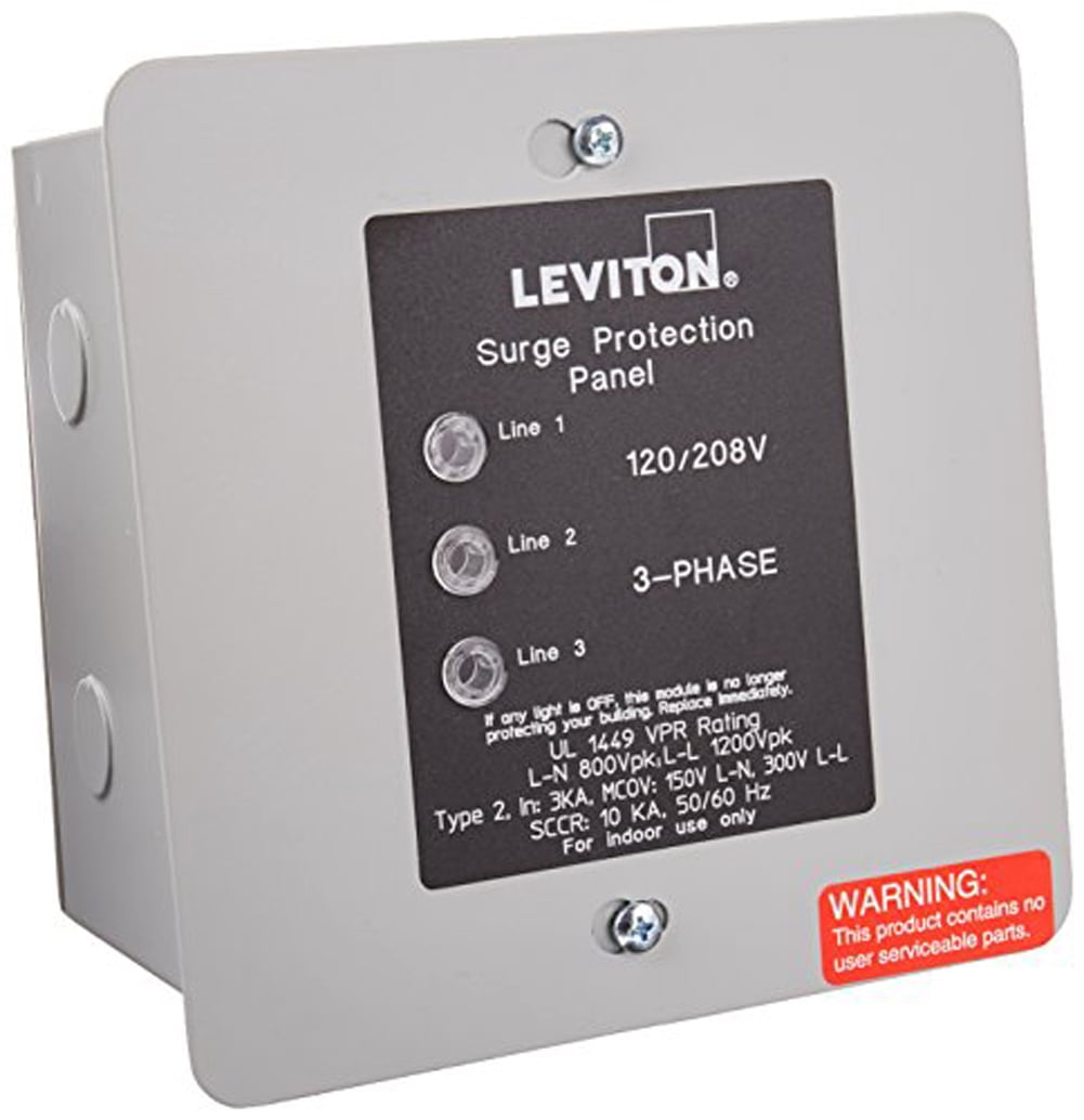 Leviton 511 3 3 Phase Panel Protector 1 8 Volt Walmart Com