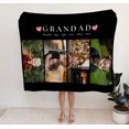 thumbnail image 2 of Personalised Photo Blanket | Personalised Grandad Gifts, 2 of 6