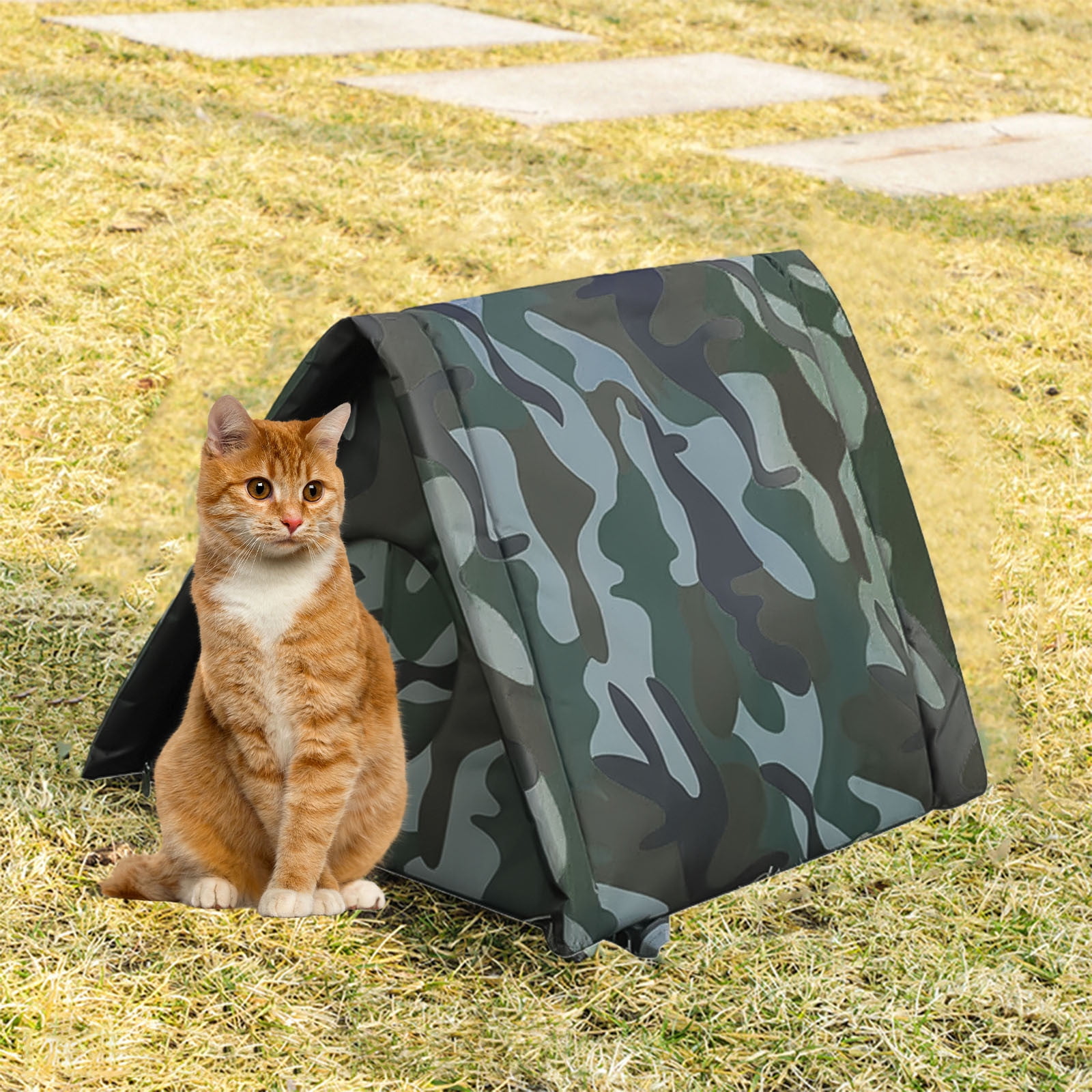 EGNMCR Pet House House Outdoor Cats House Outdoor Pet Kennel Cold proof Tent Cats Kennel Dog Kennel Oxford Cloth Pet Bed Removable And Washable Stray Cats House Cats Kennel cat house Walmart
