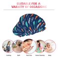 thumbnail image 6 of KLL Colorful Fish 3 Pattern Shower Cap & Bath Cap for Women,Reversible Oversized Waterproof Shower Caps for all Hair Lengths,Elastic Reusable Bathing Hair Cap, 6 of 6