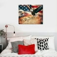 thumbnail image 5 of Nawypu Eagle Canvas Wall Art, American Flag Print Wall Decor Military Decoration for Living Room Bedroom Office Native American Country Room Decals Americana Home Poster Artwork Gifts Framed, 5 of 6