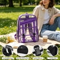 thumbnail image 4 of MMJ Transparent Jelly Backpack PVC Clear Cartoon Bag Lightweight Large Capacity for Travel 12.20x16.93x5.91in, 4 of 6