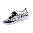 thumbnail image 2 of Womens Sneakers, Sneakers for Women, Womens Tennis Shoes, Women Classic Plus Size Fly Knit Round Toe Casual Flats Lightweight Comfort Walking Footwear Soft Sole Daily Shoes, Black 6, 2 of 6