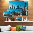 thumbnail image 2 of Designart - Evening New York City Skyline Panorama - Extra Large Canvas Art Print, 2 of 2