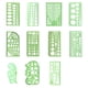 thumbnail image 1 of Plantilla de dibujo geométrico Plantilla Regla de dibujo Regla de medición multifuncional Aprender útiles escolares de oficina, 1 of 5