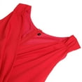 thumbnail image 2 of Vedolay Summer Dresses for Women's Ruffle Oversize Casual Midi Dresses with Pockets,Red L, 2 of 5