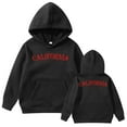 thumbnail image 5 of Girls Hoodie Long Sleeve Spring Letter California Print Hooded Sweatshirt(Big Boys), 5 of 5